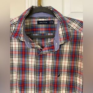 NAUTICA Long Sleeve Button Front Shirt